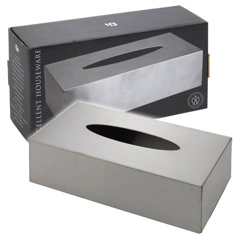 stainless steel tissue box holder uk|metal tissue box cover.